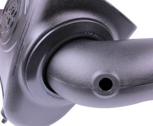 S&amp;B 03-07 6.0 Powerstroke Cold Air Intake Kit Cleanable Cotton Filter (75-5070)