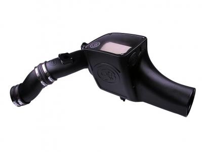 S&amp;B 03-07 6.0 Powerstroke Cold Air Intake Kit Dry Disposable Filter (75-5070D)