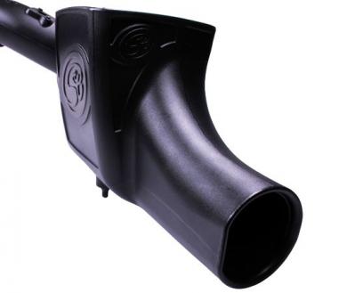 S&amp;B 03-07 6.0 Powerstroke Cold Air Intake Kit Dry Disposable Filter (75-5070D)