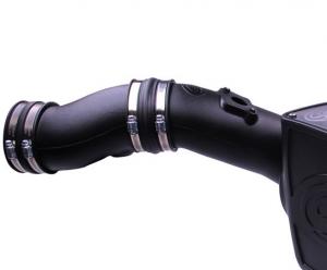 S&amp;B 03-07 6.0 Powerstroke Cold Air Intake Kit Dry Disposable Filter (75-5070D)