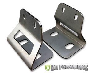 KD Fabworks 03-14 2500/3500 40 RIGID RDS Light Bar Bumper Brackets (TR-1004)