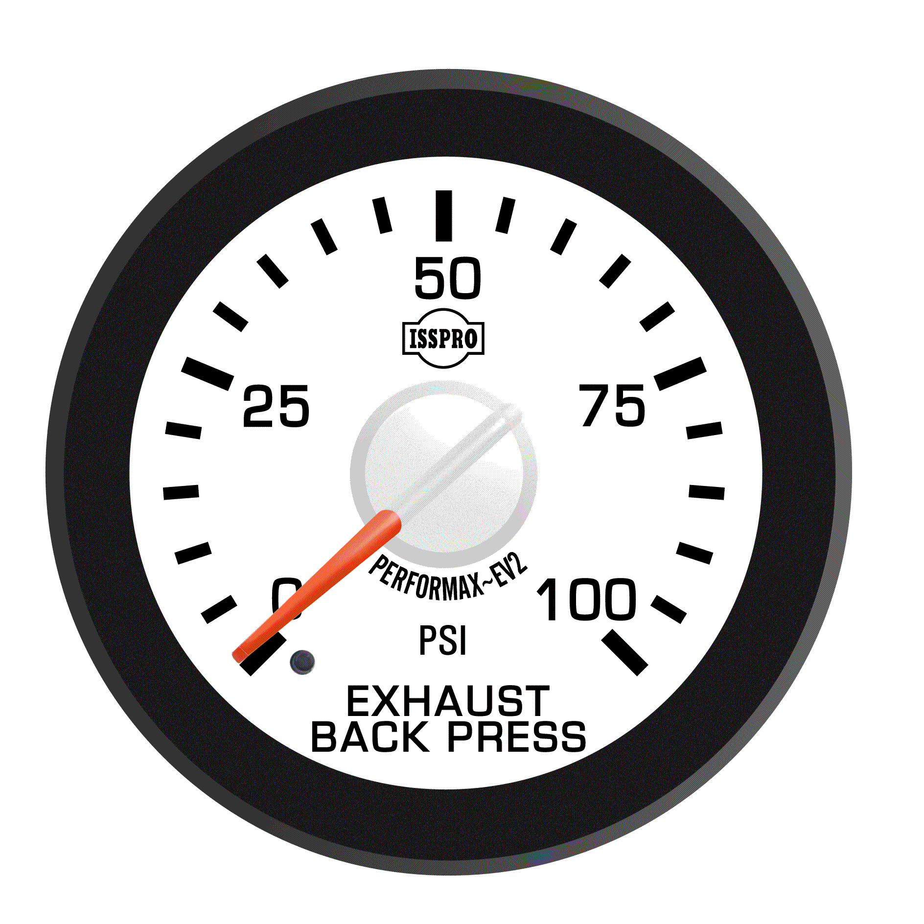 8Lug Truck Gear ISSPRO EV2 0-100psi Exhaust Back Pressure Gauge