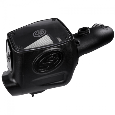 S&amp;B 08-10 6.4 Powerstroke Cold Air Intake Kit Dry Filter