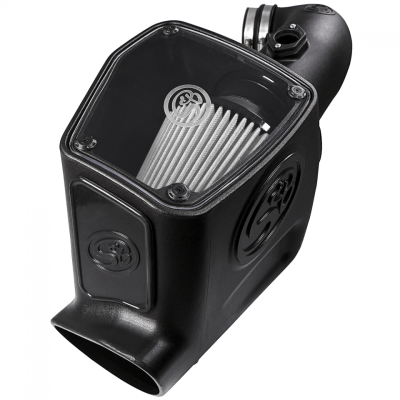 S&amp;B 08-10 6.4 Powerstroke Cold Air Intake Kit Dry Filter