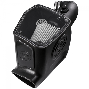 S&amp;B 08-10 6.4 Powerstroke Cold Air Intake Kit Dry Filter