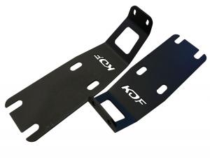 KD Fabworks 04-16 2500/3500 20in Rigid RDS Curved Brackets (TR-1006)