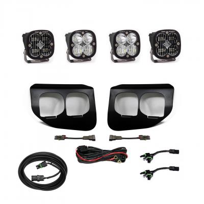  447736 - 2x Squadron SAE White lights / 2x Squadron Pro White Lights with Standard Wiring Harness