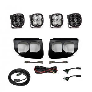  447736 - 2x Squadron SAE White lights / 2x Squadron Pro White Lights with Standard Wiring Harness