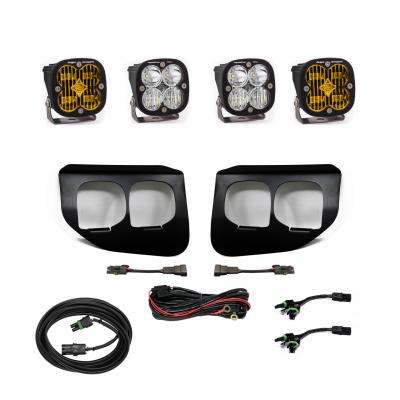 447737 - 2x Squadron SAE Amber lights / 2x Squadron Pro White Lights with Standard Wiring Harness