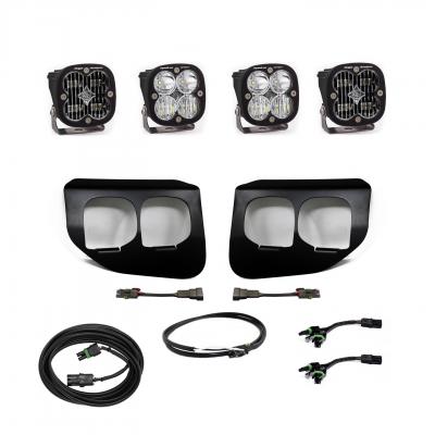 447738UP - 2x Squadron SAE White lights / 2x Squadron Sport White Lights with Standard Wiring Harness