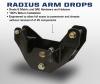 Carli 2014+ Ram Radius Arm Drop Brackets