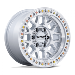  KMC KM552 GRS SILVER W/ MACHINED FACE (KM549)