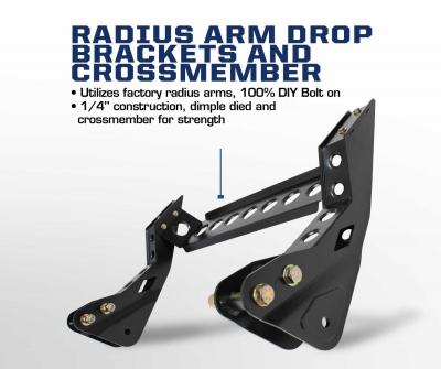 Carli Ford Radius Arm Drop Brackets