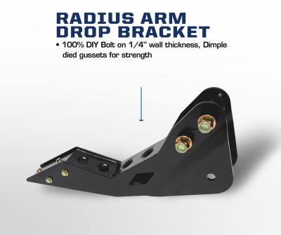 Carli Ford Radius Arm Drop Brackets