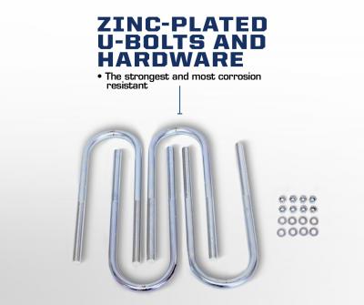 Carli Ford Full Spring Pack zinc plated U-Bolts and hardware