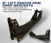 Carli 6 Radius Arm System drop brackets