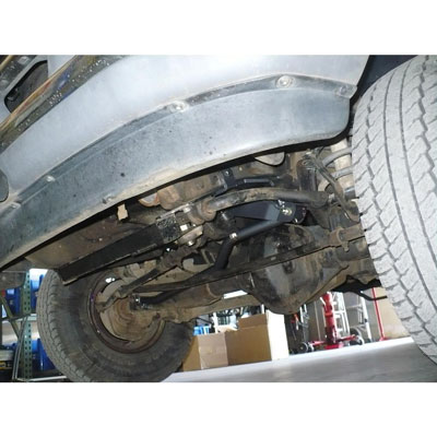 Synergy Dodge Adjustable Track Bar installed